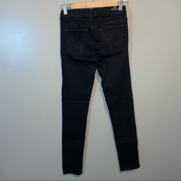 Citizens of Humanity Black Avedon Slick Skinny Leg Jeans - Picture 5 of 8